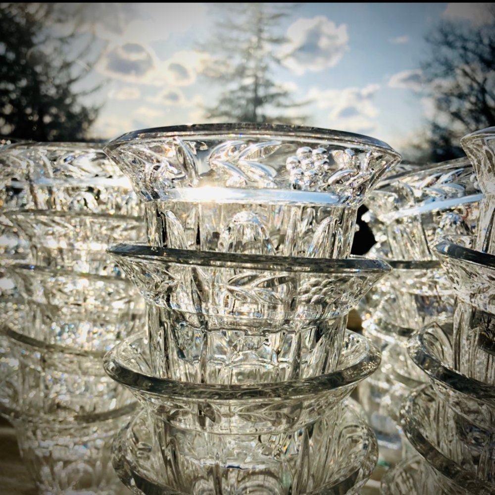 (10) Glass Votive Candle Holder Custard Dishes